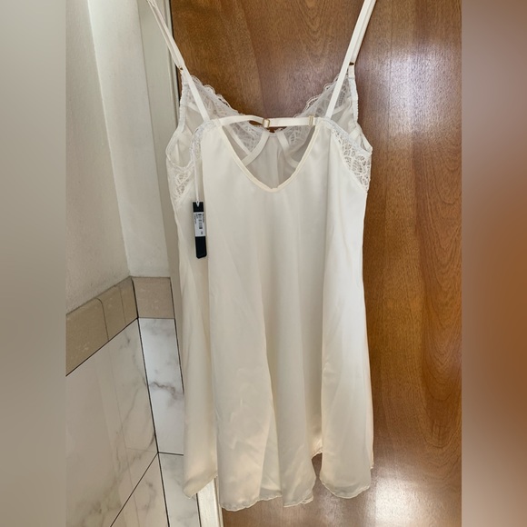NWT Gooseberry Intimates Manhattan Slip Ivory Dress - Picture 4 of 8